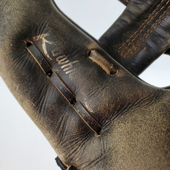 VTG MAG Leaguer Leather Glove Mitt Youth 10" Grain Cowhide Right Hand Throw - Picture 2 of 10